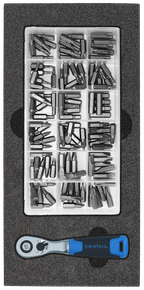 Werkstattwagensortiment, Bits mit Bitratsche, 109-teilig