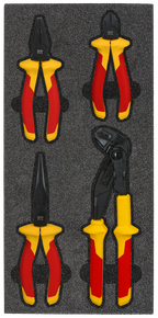 Werkstattwagensortiment, VDE-Zangen, 4-teilig